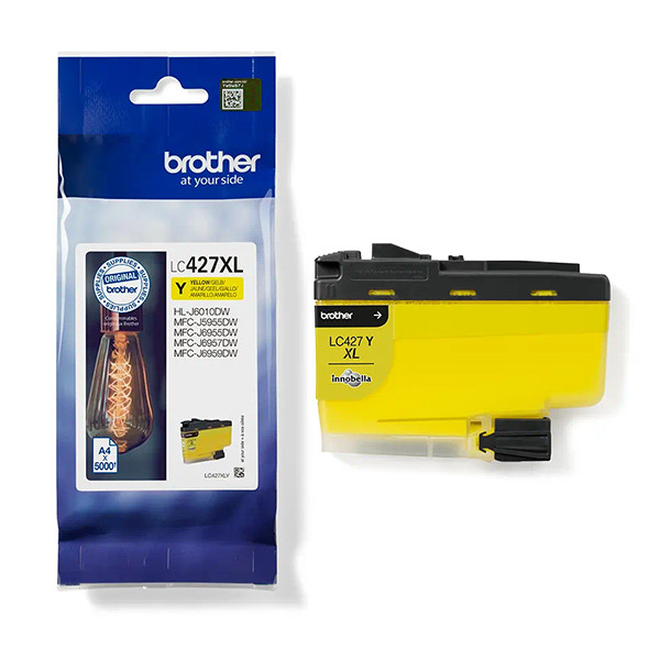 Brother LC-427XLY inktcartridge geel hoge capaciteit (origineel) LC427XLY 051348 - 1