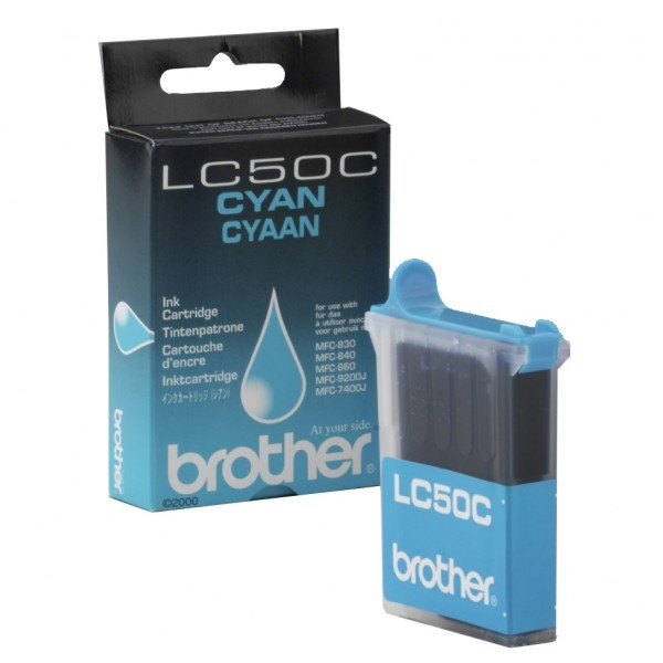 Brother LC-50C inktcartridge cyaan (origineel) LC50C 028729 - 1