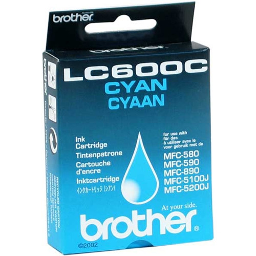 Brother LC-600C inktcartridge cyaan (origineel) LC600C 028960 - 1
