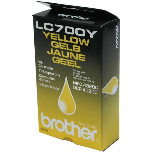 Brother LC-700Y inktcartridge geel (origineel) LC700Y 029020 - 1