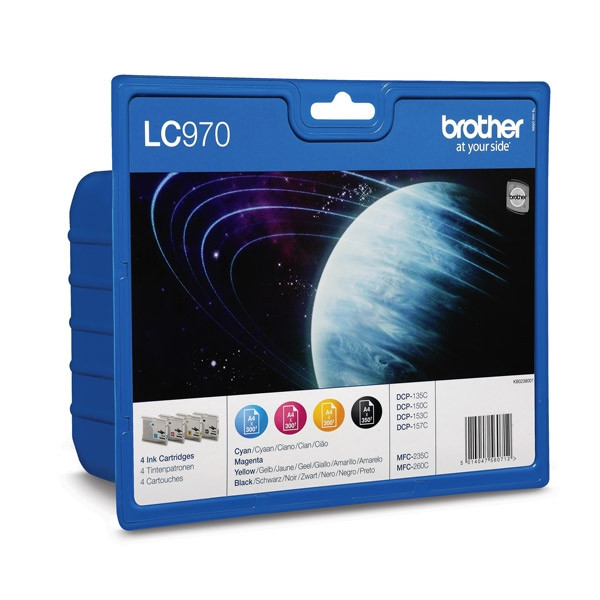 Brother LC-970VALBP multipack zwart + 3 kleuren (origineel) LC-970VALBP LC970VALBPDR 028840 - 1