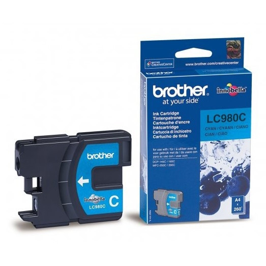 Brother LC-980C inktcartridge cyaan (origineel) LC980C 900734 - 1