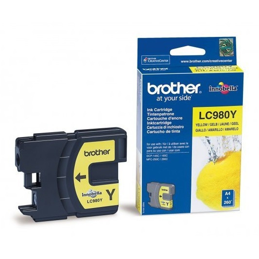 Brother LC-980Y inktcartridge geel (origineel) LC980Y 028874 - 1