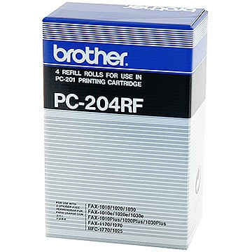 Brother PC-204RF: 4 donorrollen zwart (origineel) PC204RF 029875 - 1