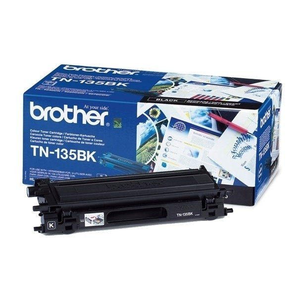 Brother TN-135BK toner zwart hoge capaciteit (origineel) TN135BK 901073 - 1