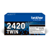 Brother TN-2420BK toner zwart dubbelpak (origineel)
