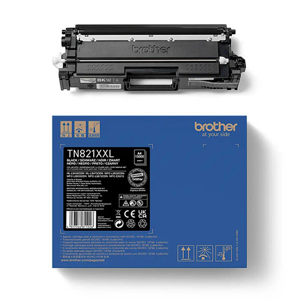 Brother TN-821XXL BK toner zwart extra hoge capaciteit (origineel) BROTN821XXLBK 051378 - 1
