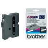 Brother TX-211 'extreme' tape zwart op wit, glanzend 6 mm (origineel)