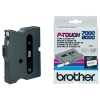 Brother TX-231 'extreme' tape zwart op wit, glanzend 12 mm (origineel)