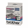 Brother TX-M51 'extreme' tape mat zwart op transparant, glanzend 24 mm (origineel)