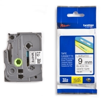 Brother TZe-221 tape zwart op wit 9 mm (origineel) 905123