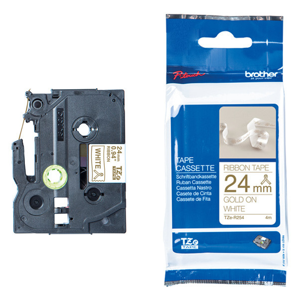 Brother TZe-R234 tape goud op wit 12 mm (origineel) TZe-R234 080956 - 1