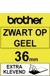 Brother TZe-S661 extra klevend tape zwart op geel 36 mm (origineel) TZeS661 080690