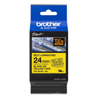 Brother TZe-SL651 zelflaminerende tape zwart op geel 24 mm (origineel) TZe-SL651 350526