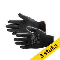 Aanbieding: 3x Busters Precision werkhandschoen maat L zwart (1 paar)