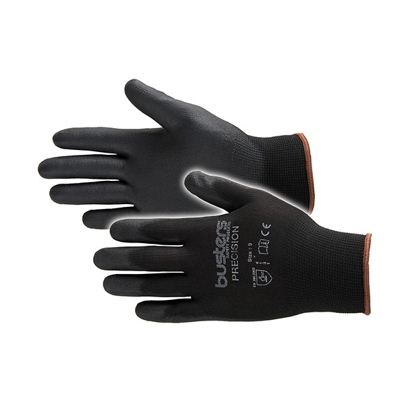 Busters Precision werkhandschoen maat M zwart (1 paar) 1011905001 SBU00002 - 1