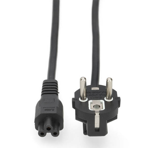 C5 EU-kabel voor netstroom (1,8 m, haaks, 123accu huismerk) ADR00289 - 1
