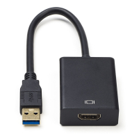 Cablexpert USB-A naar HDMI adapter zwart (0,15 meter) K070601011