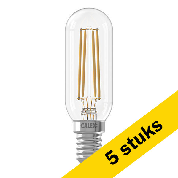 Aanbieding: 5x Calex E14 ledlamp buis helder dimbaar 4.5W (40W) LCA00784 - 1