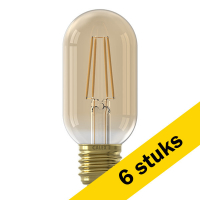 Aanbieding: 6x Calex E27 led-lamp buis goud dimbaar 3.5W (25W)