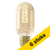 Aanbieding: 6x Calex E27 ledlamp buis goud dimbaar 5.5W (40W) LCA00877 - 1