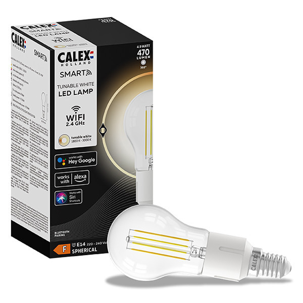 Calex E14 smartlamp kogel P45 helder wifi (Tuya) LCA00441 - 1