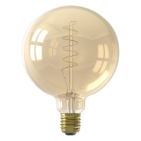 Calex E27 filament ledlamp globe G125 goud dimbaar 3.8W (25W) 1001001000 LCA00600