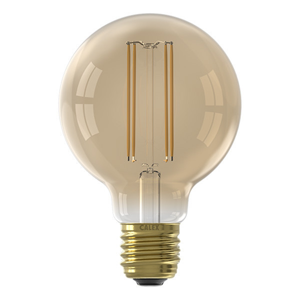 Calex E27 filament ledlamp globe G80 goud dimbaar 3.5W (25W) 1101002400 LCA00715 - 1