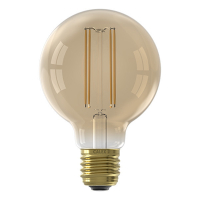 Calex E27 filament ledlamp globe G80 goud dimbaar 3.5W (25W) 1101002400 LCA00715