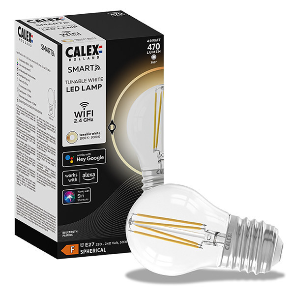 Calex E27 smart lamp kogel P45 helder WiFi (Tuya) LCA00423 - 1