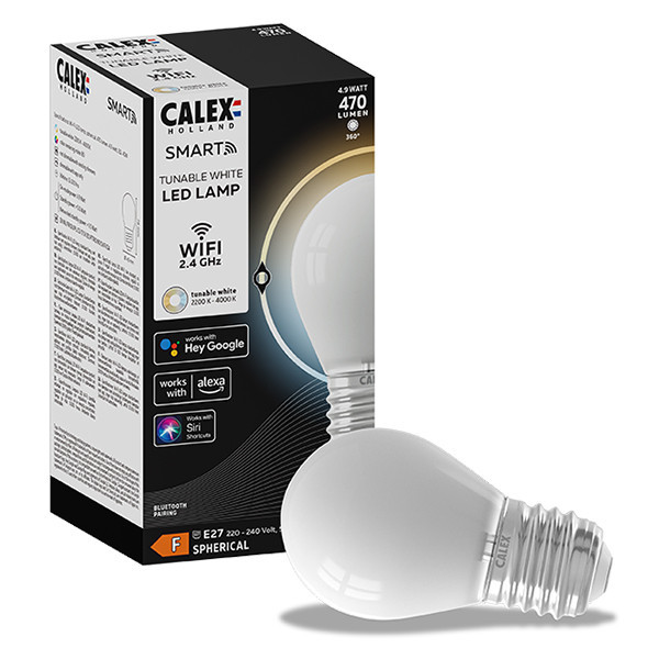 Calex E27 smart lamp kogel P45 wit WiFi (Tuya) LCA00425 - 1