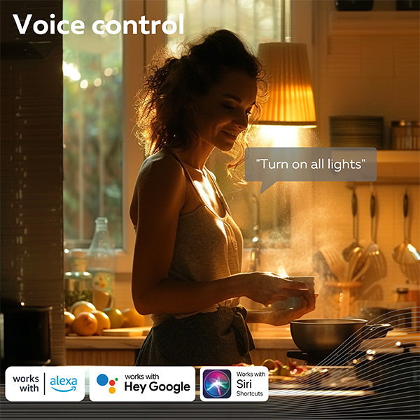 Calex E27 smartlamp peer A60 goud wifi (Tuya) LCA01192 - 8