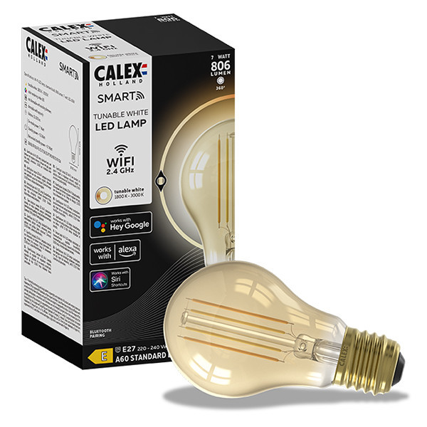 Calex E27 smartlamp peer A60 warmwit wifi (Tuya) LCA00445 - 1