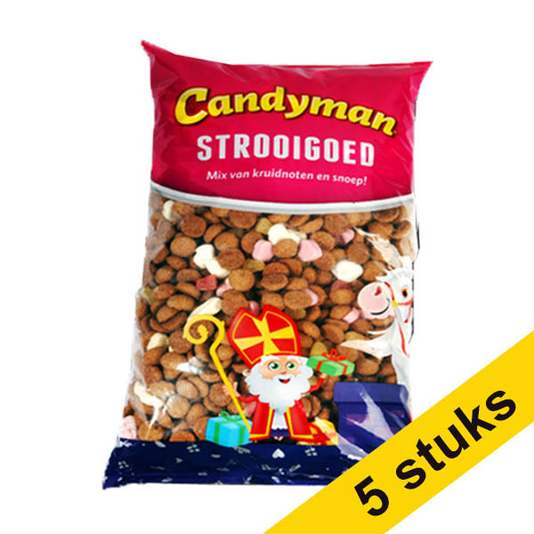 Aanbieding: 5x Candyman strooigoed 1 kg 415272 - 1