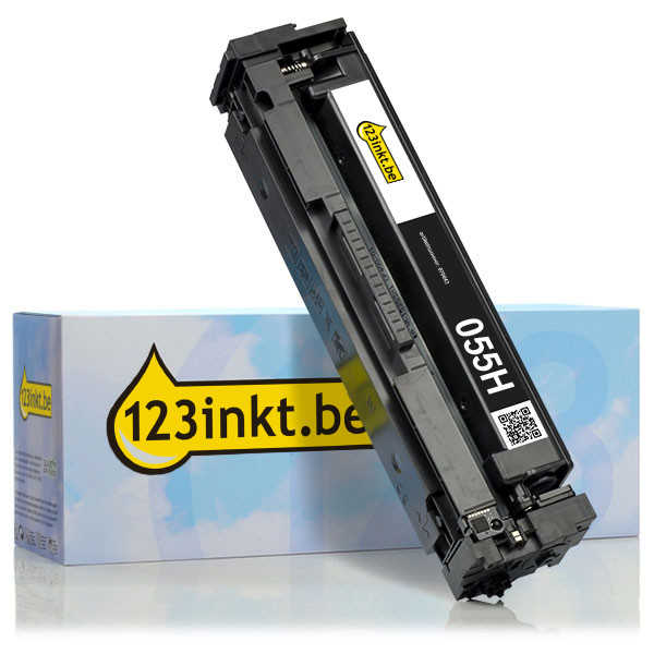 Canon 055H BK toner zwart hoge capaciteit (123inkt huismerk) 3020C002C 070051 - 1