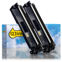 Canon 057H BK toner zwart hoge capaciteit dubbelpak (123inkt huismerk) 070095