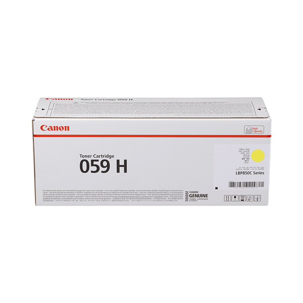 Canon 059H Y toner geel hoge capaciteit (origineel) 3624C001 017514 - 1