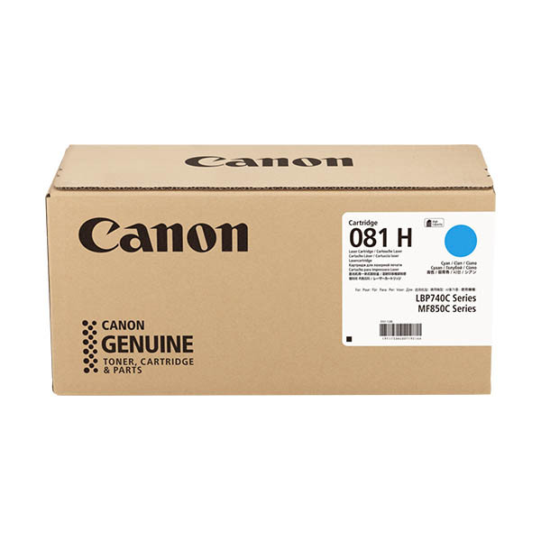 Canon 081H C toner cyaan hoge capaciteit (origineel) 011303 - 1