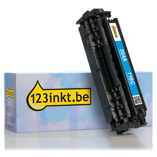 Canon 718 C toner cyaan (123inkt huismerk) 2661B002AAC 070881 - 1