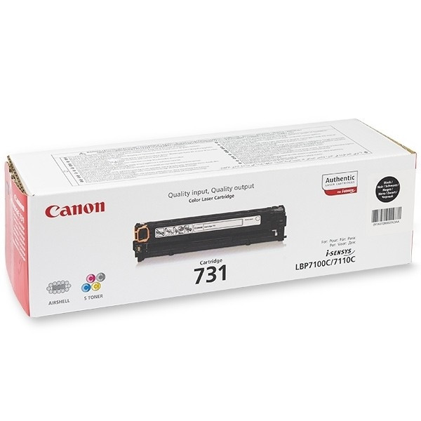 Canon 731BK toner zwart (origineel) 6272B002 901441 - 1