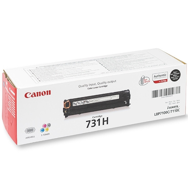 Canon 731HBK toner zwart hoge capaciteit (origineel) 6273B002 032226 - 1