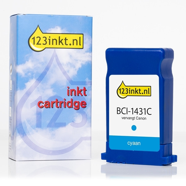Canon BCI-1431C inktcartridge cyaan (123inkt huismerk) 8970A001C 017165 - 1