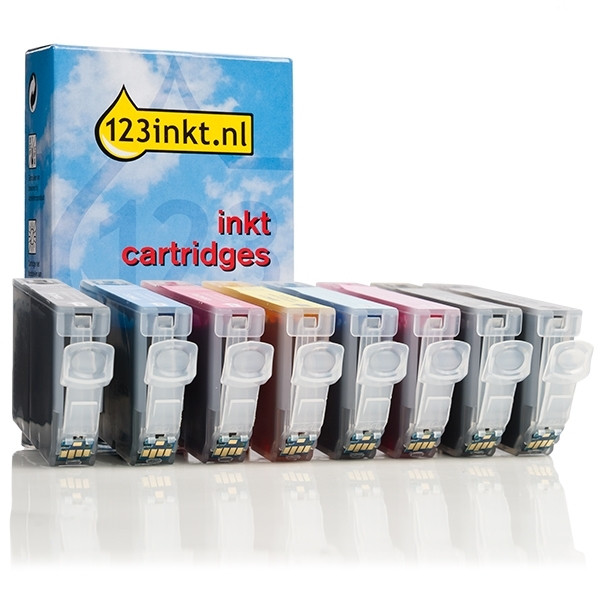 Canon CLI-42 multipack BK/C/M/Y/PC/PM/GY/LGY (123inkt huismerk) 6384B010C 018843 - 1