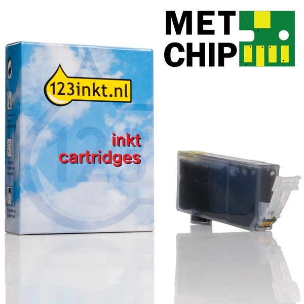 Canon CLI-521BK inktcartridge zwart met chip (123inkt huismerk) 2933B001C 018452 - 1