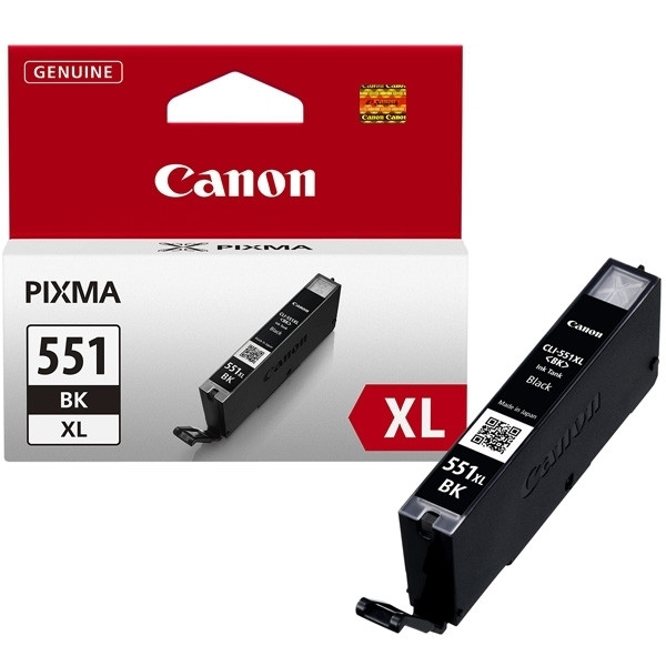 Canon CLI-551BK XL inktcartridge zwart hoge capaciteit (origineel) 6443B001 018790 - 1