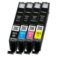 Canon CLI-551 multipack BK/C/M/Y (origineel) 6508B006 6509B009.6509B008 6509B015 6509B016 018844