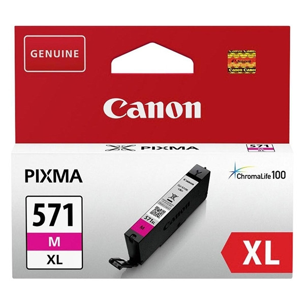 Canon CLI-571M XL inktcartridge magenta hoge capaciteit (origineel) 0333C001AA 902958 - 1