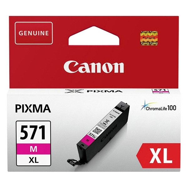 Canon CLI-571M XL inktcartridge magenta hoge capaciteit (origineel) 0333C001 0333C001AA 017252 - 1