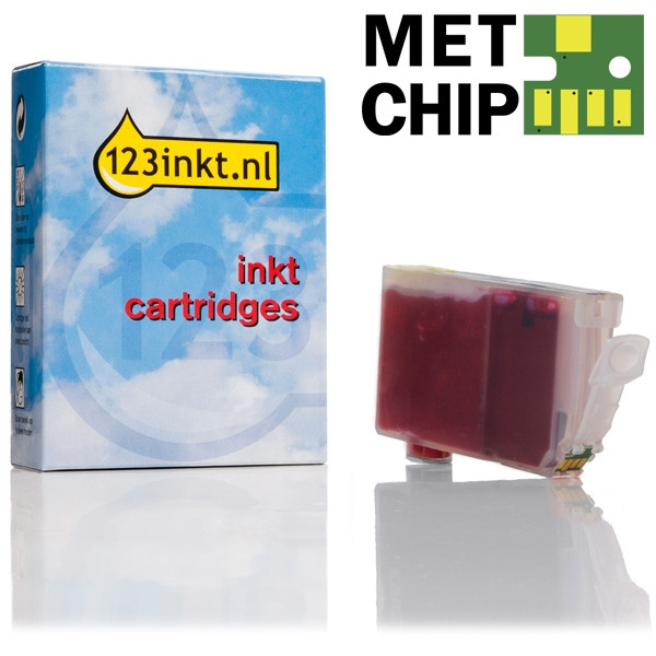 Canon CLI-8PM inktcartridge foto magenta met chip (123inkt huismerk) 0625B001C 018076 - 1