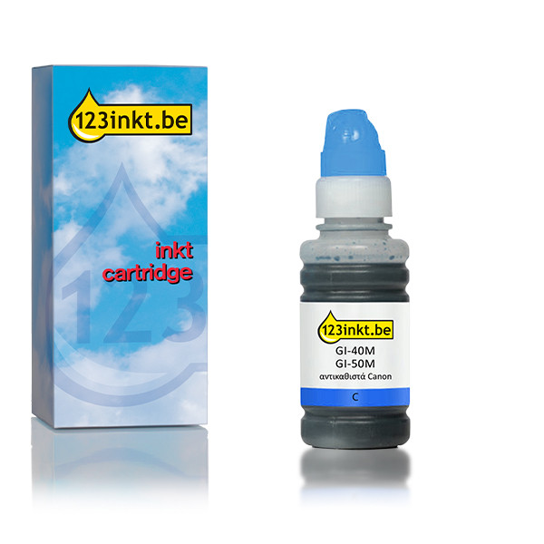 Canon GI-40C inktfles cyaan (123inkt huismerk) 017543 - 1